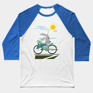 Lobster, Bike Riding Lobster, Zentangle Lobster Baseball T-Shirt